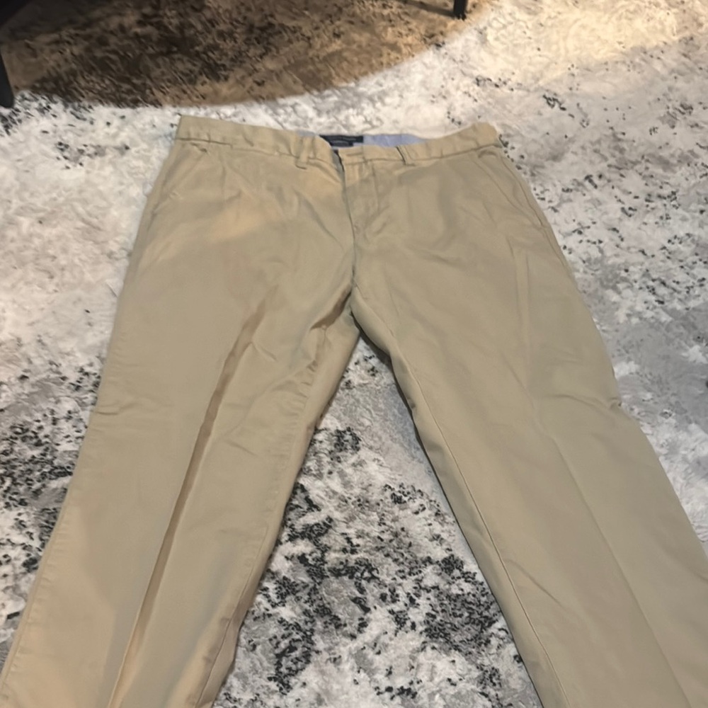 Tommy Hilfiger. Men’s, brown chinos. 34 x 30 custom fit. Barely worn.